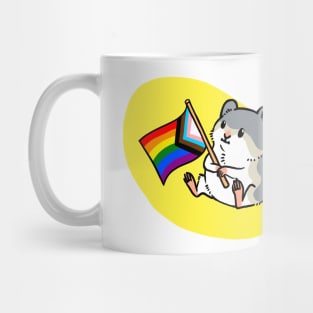 Hamster Pride Progress Flag Mug